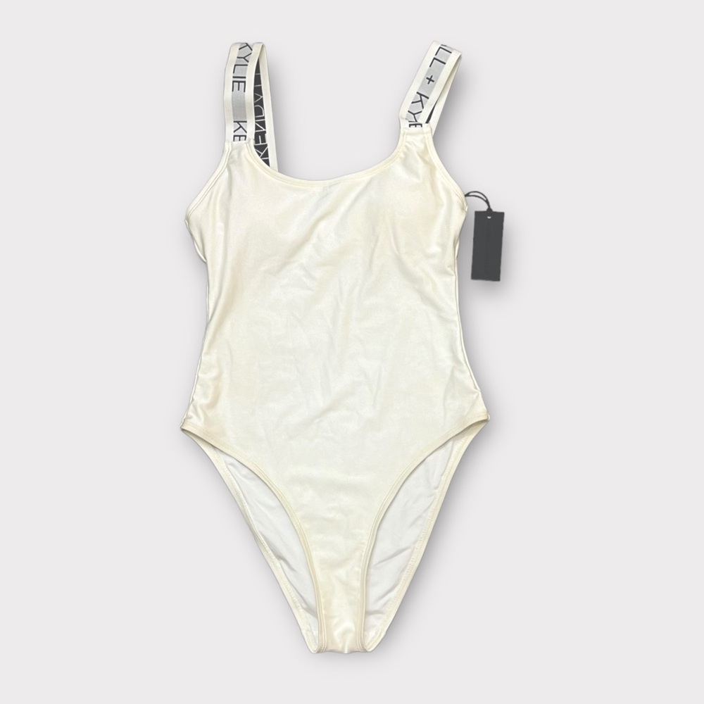 NWT. Ivory Kendall + Kylie One Piece Swimsuit